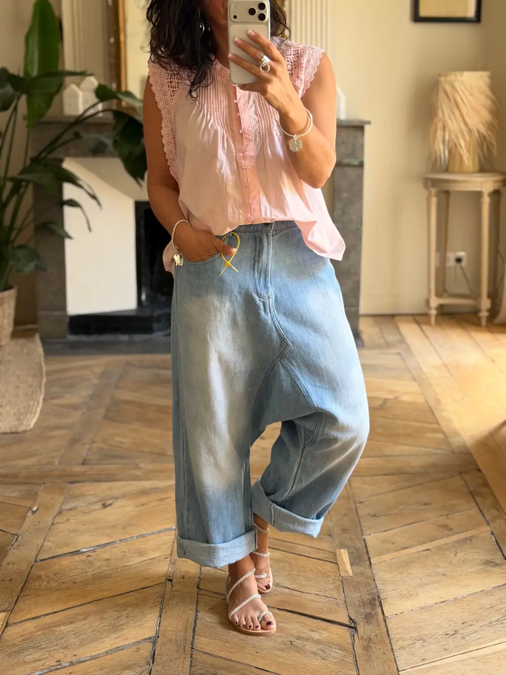 Classic Cotton Embroidered Blouse