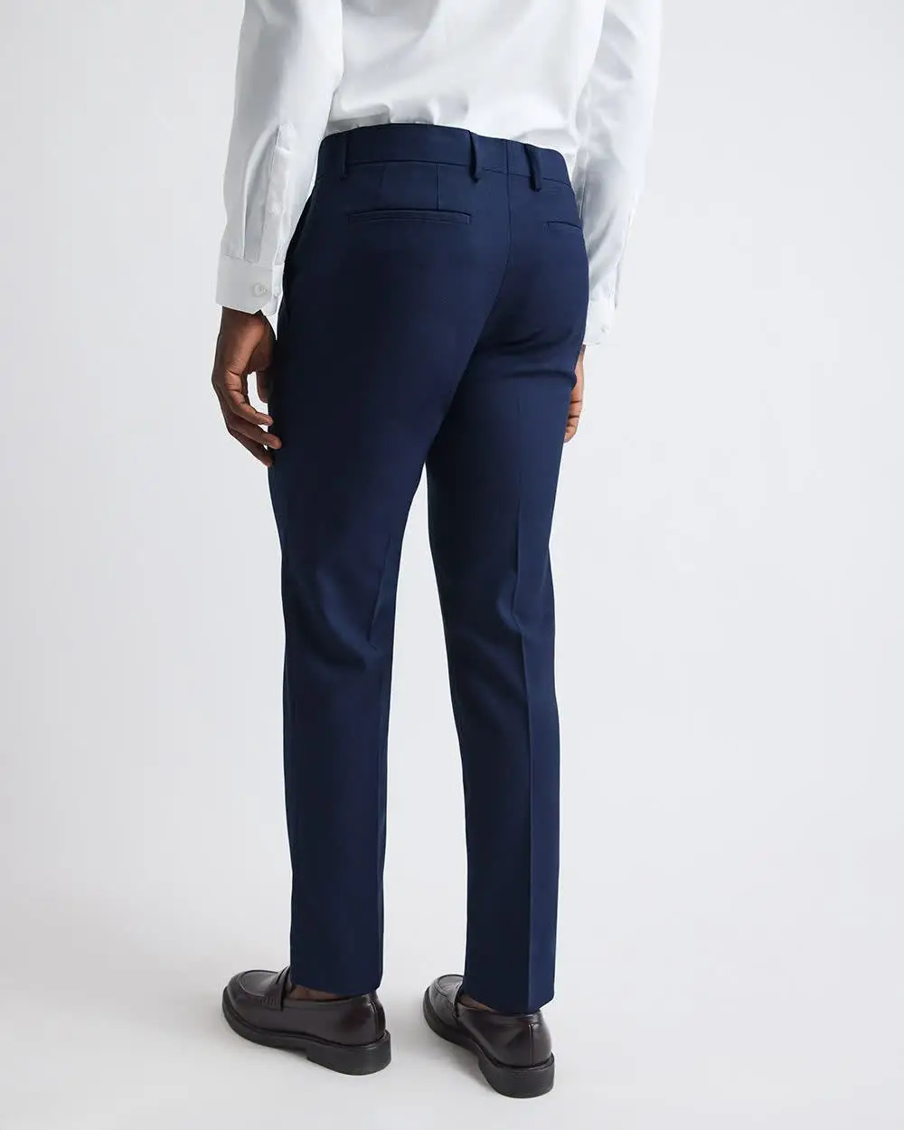 Navy Blue Commuting Style Suit Pant