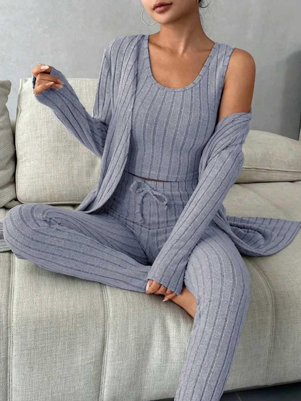 Scoop Neck Lounge Sleepwear Set