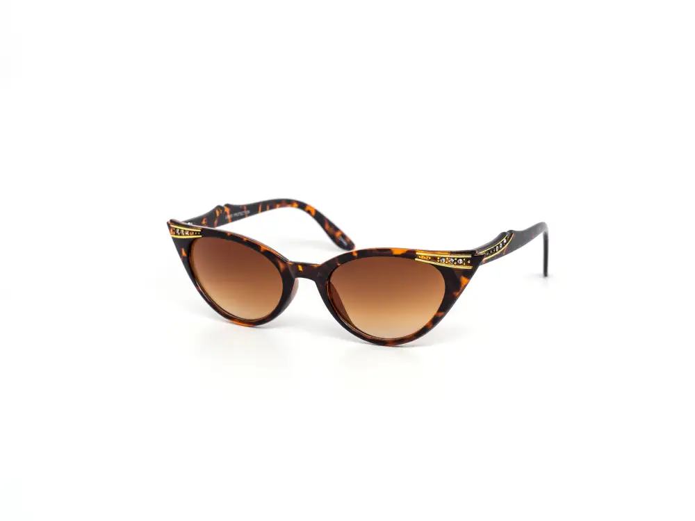 12-Pack Elegant Cat-Eye Rhinestone Sunglasses