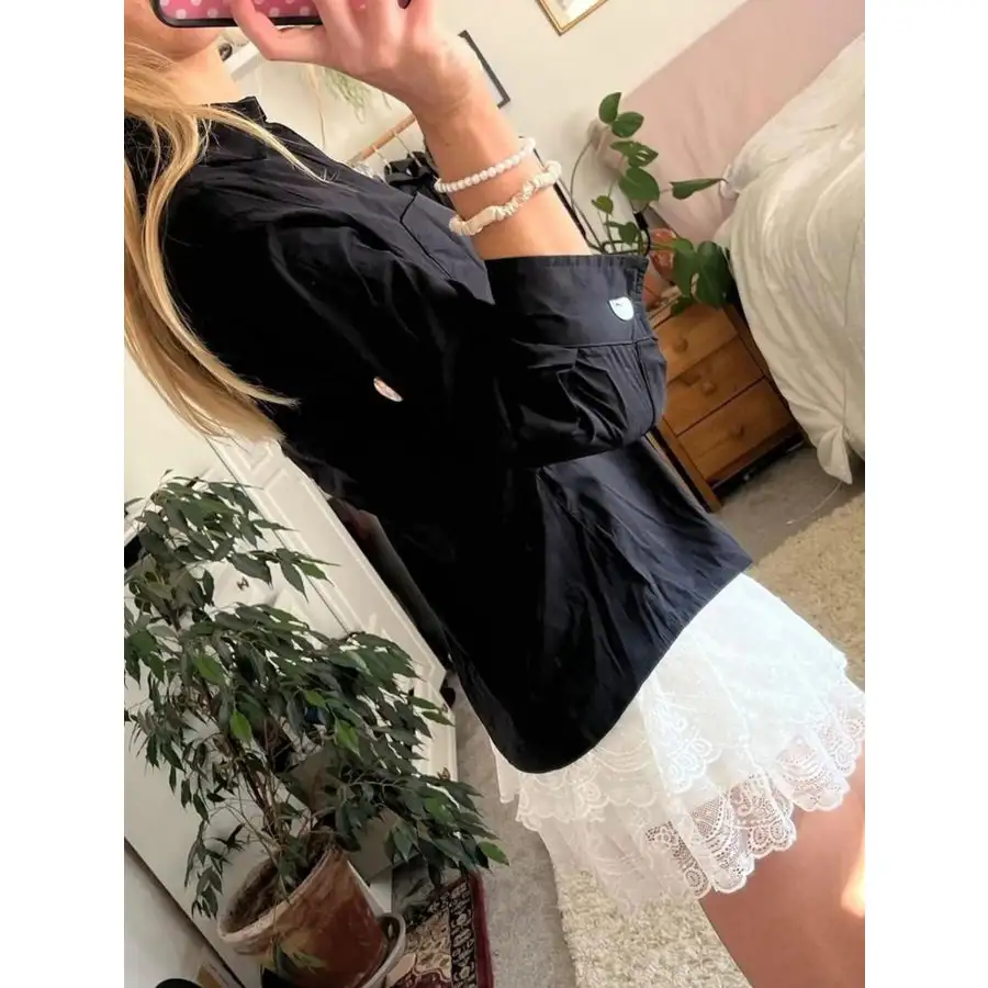 Collared Neck Button Down Shirt