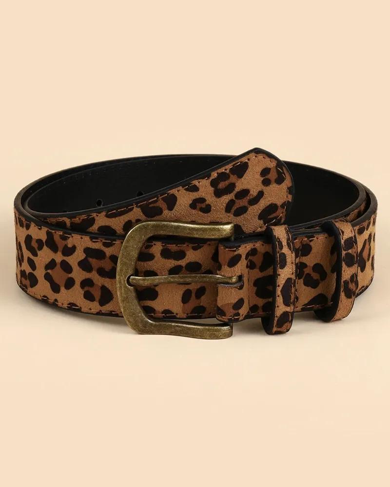 Classic Animal Print Women's Belt