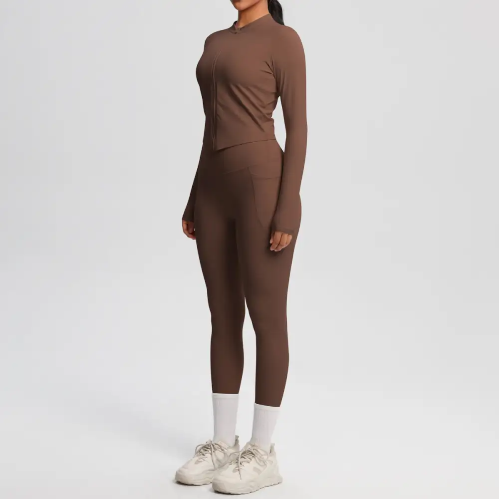 Long-Sleeve Yoga Two-Piece Activewear Active Set