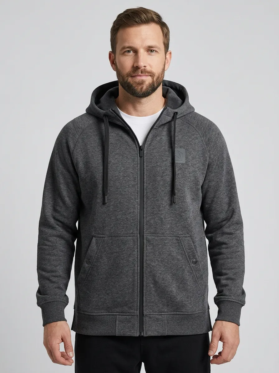 Modern Minimalist Zip-Up Active Look Men's Sport Jacket