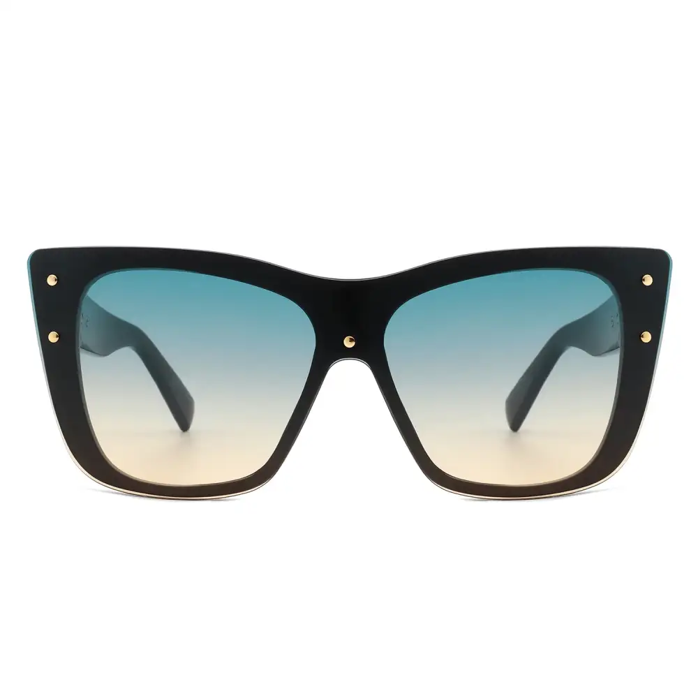 Narrow Cat Eye Square Frame Sunglasses