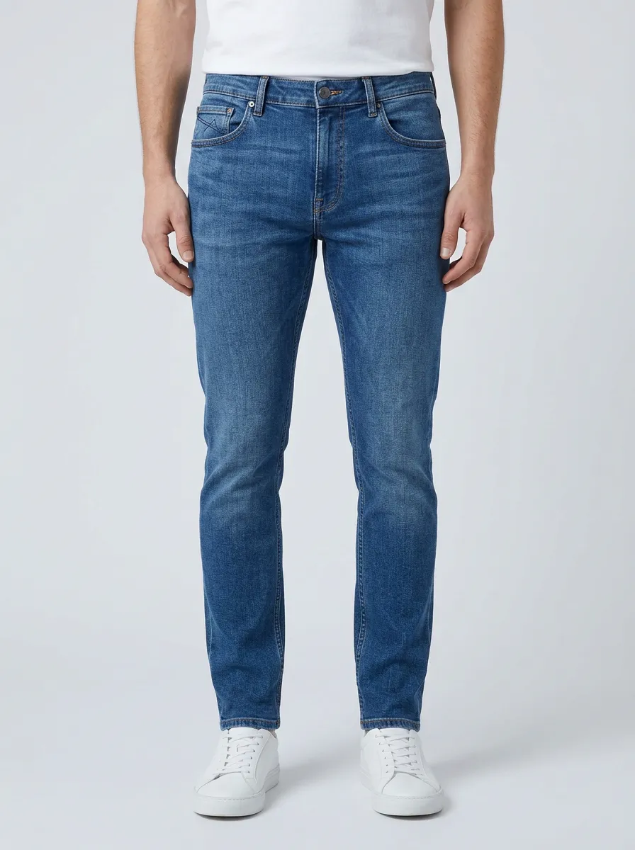 Men's Contemporary All Day Casual Wear Stretch Denim Jeans
