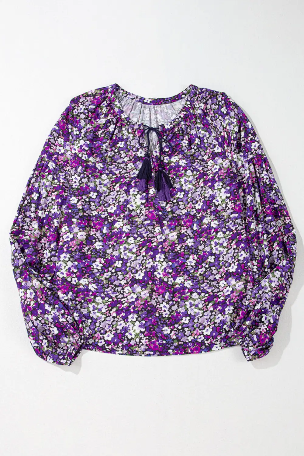 Floral V-Neck Boho Blouse
