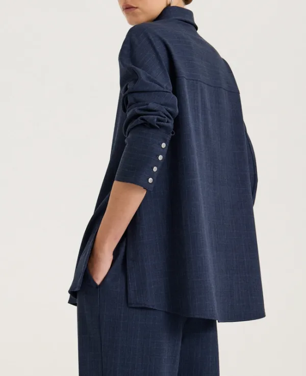 Basalt Check Wrap Detail Shirts