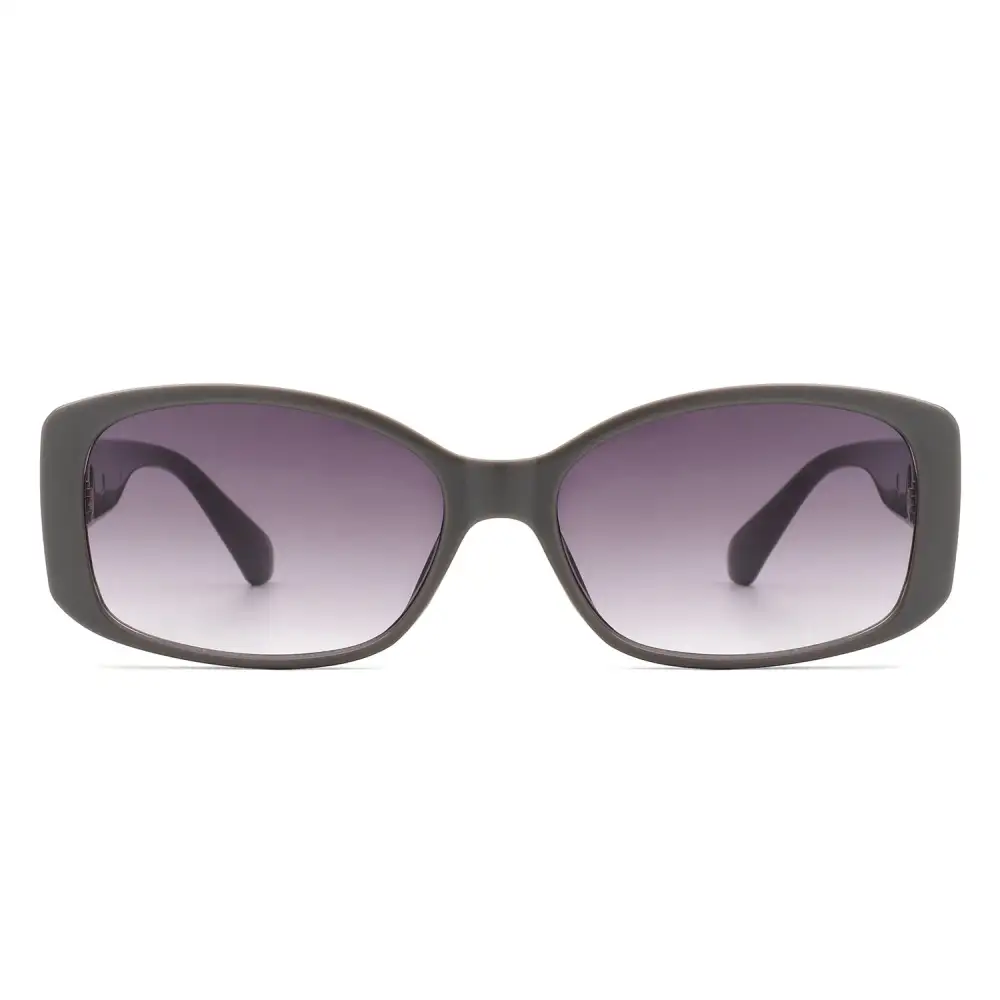 Rectangular Narrow Retro Tinted Square Sunglasses