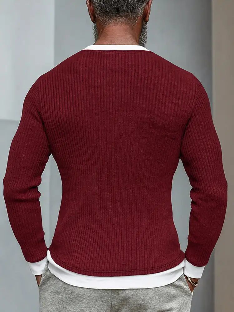 Stretch Woven Long-Sleeve Undershirt