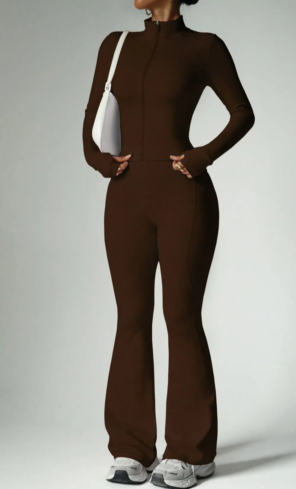 Long-Sleeve Yoga Two-Piece Top and Trousers Active Set