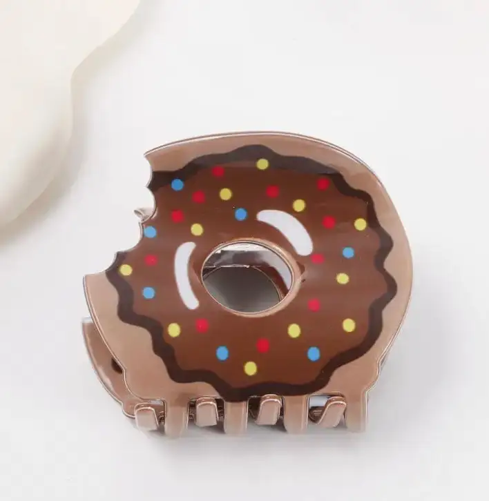 Sprinkle Donut Hair Claw Clip