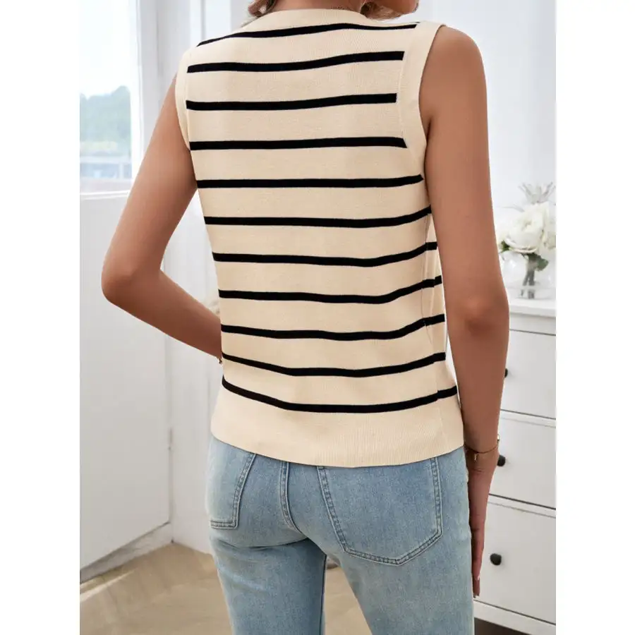 V Neck Knit Tank