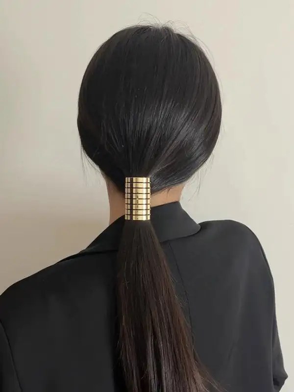 Shiny Geometric Hair Tie