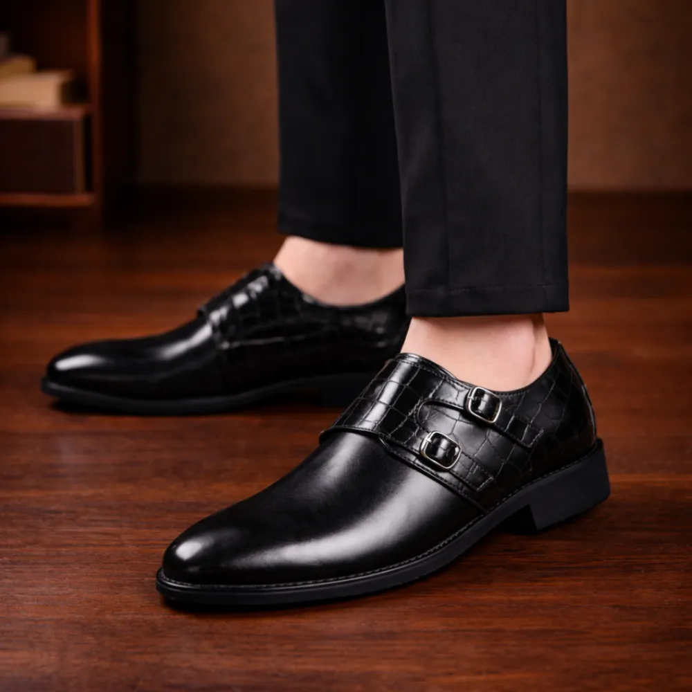 Textured Leather Shoes
