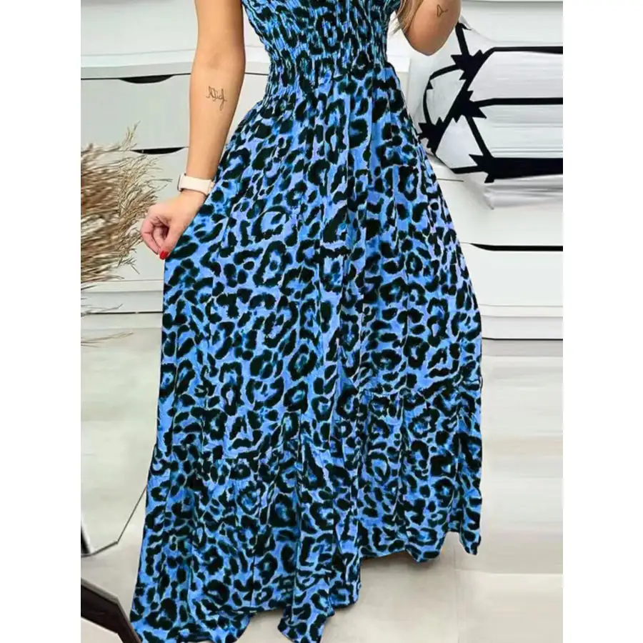 Full Size Print Spaghetti Strap Maxi Dress Plus Size