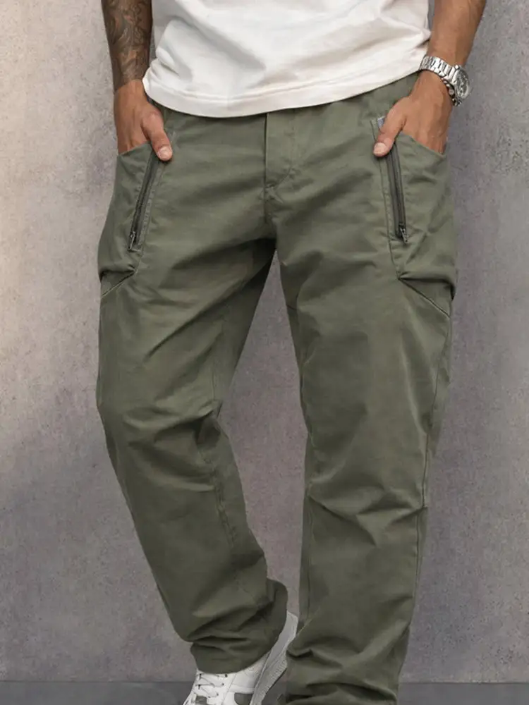 Trendy Cotton Cargo Tapered Pants