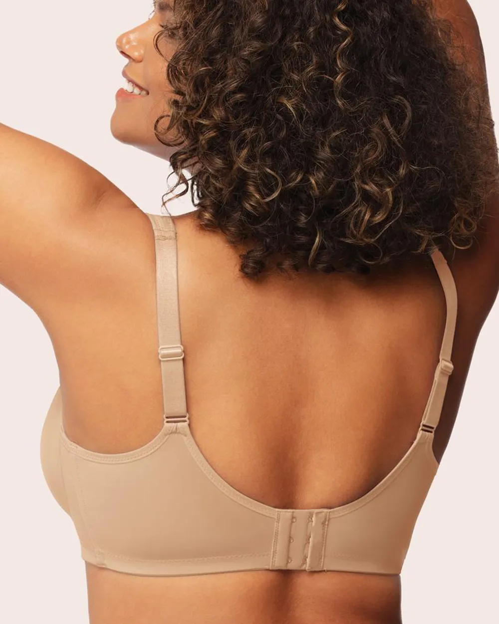Unlined Non-Padded Underwire Smoothing Wide Strap Full Coverage Minimizer T-shirt Bra