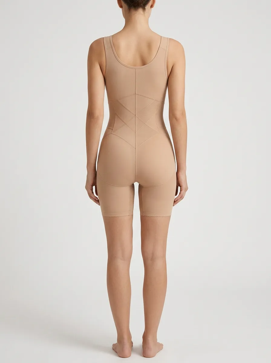 Modern Tailored Women's Zip-Front Shaping Bodysuit