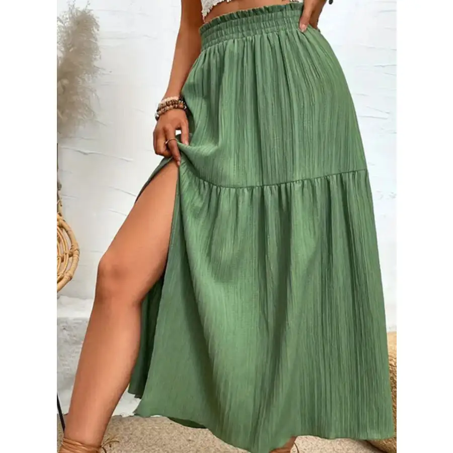 Frill Slit Skirt