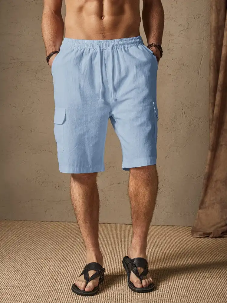 Linen Shorts with Pockets