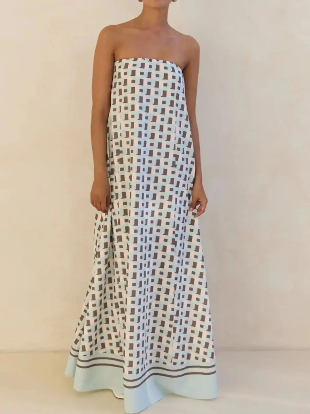 Printed Smocked Maxi Dress
