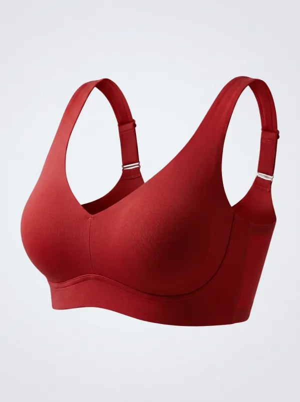 Women's Wireless Seamless Wide-Strap Minimalist Bra