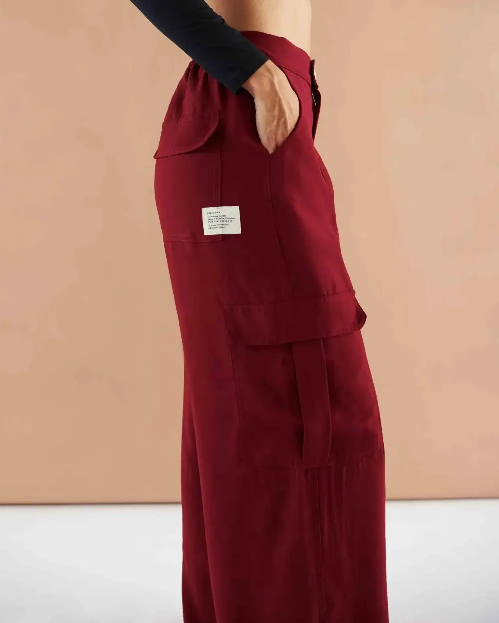 Wide Leg Pants Wine