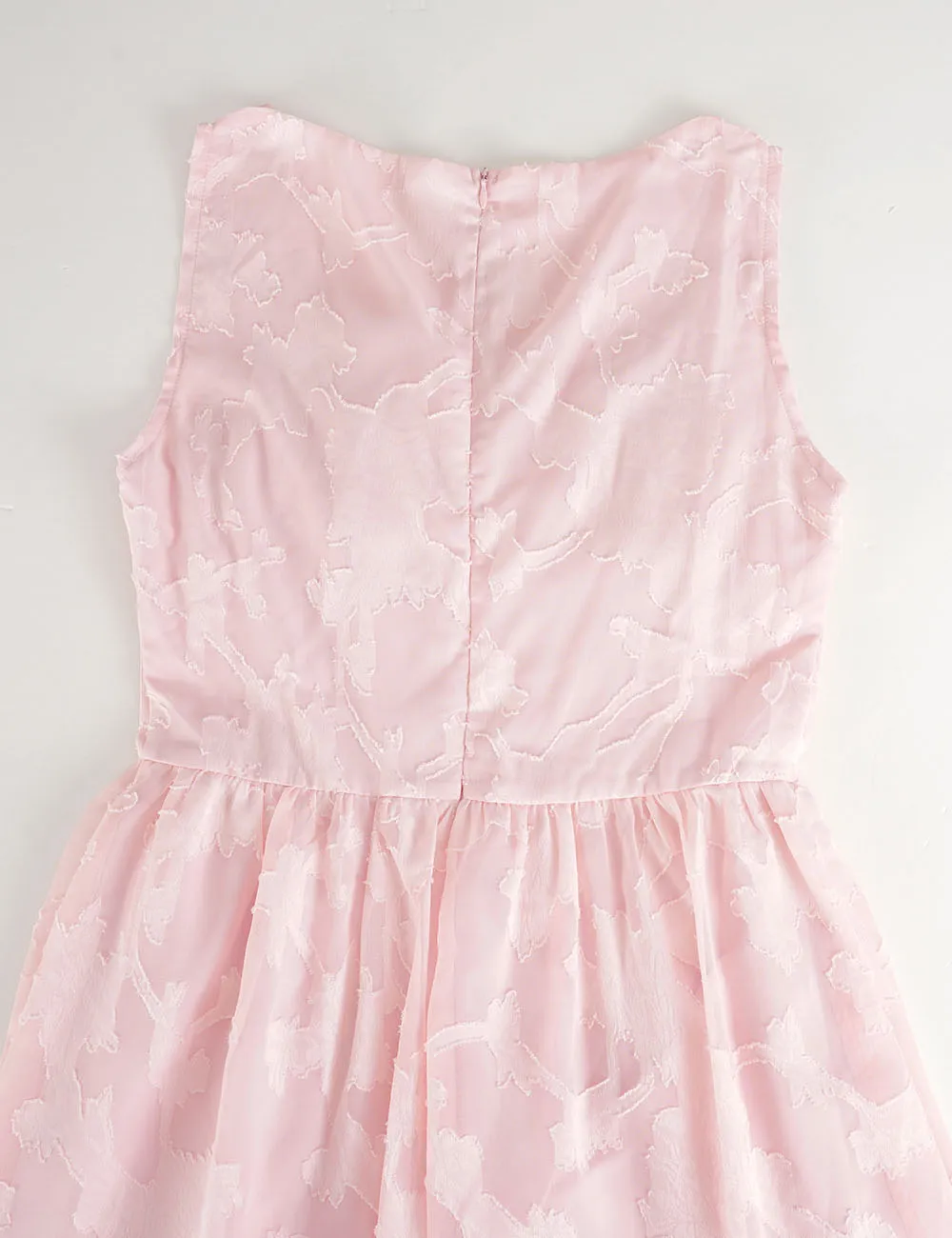 Romantic V Neck Lace Trim Sleeveless Midi Dress