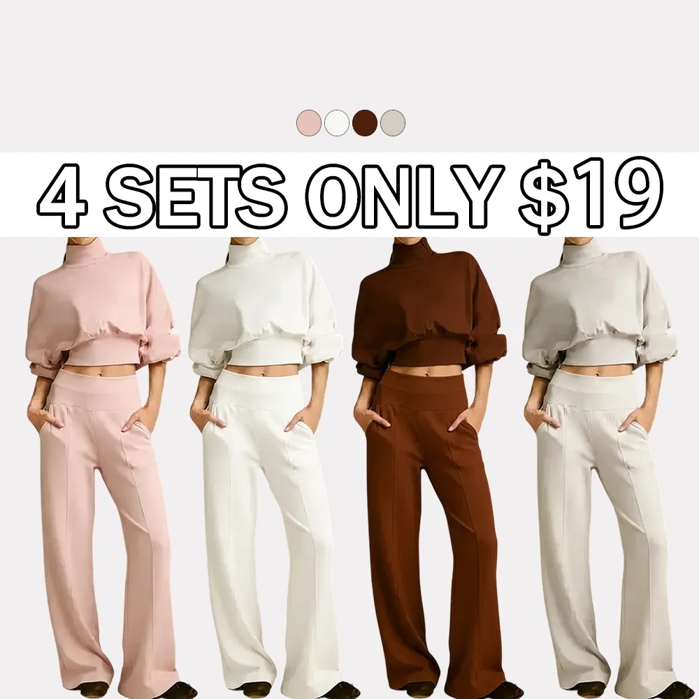 Modal Soft Warm Sweatshirt & Sweatpants Sets