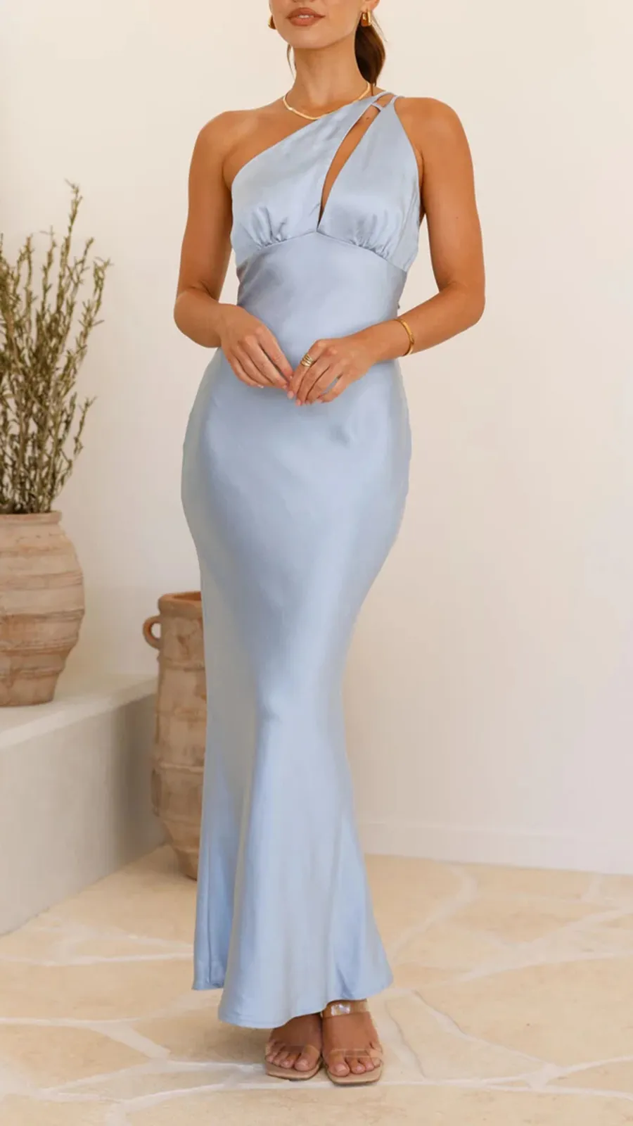 One Shoulder Design Dress