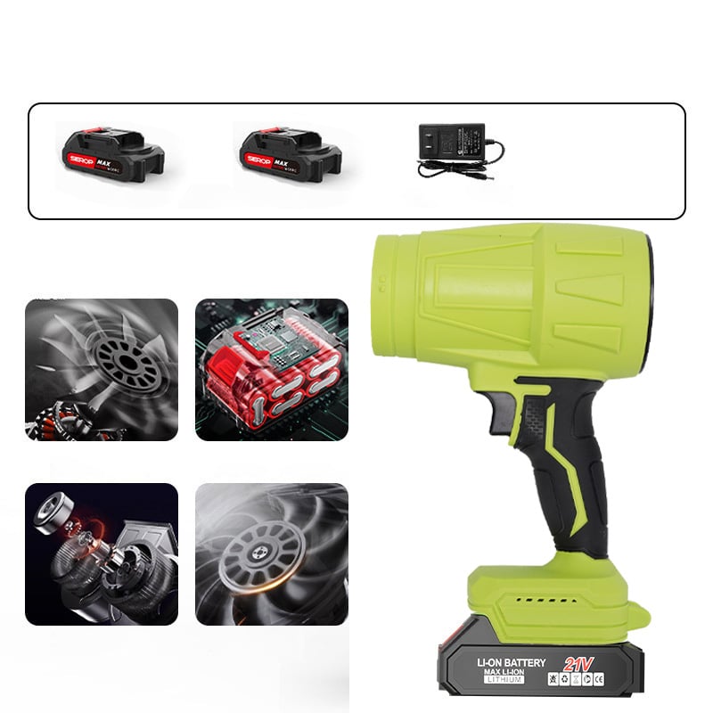 Two-battery cordless air duster kit