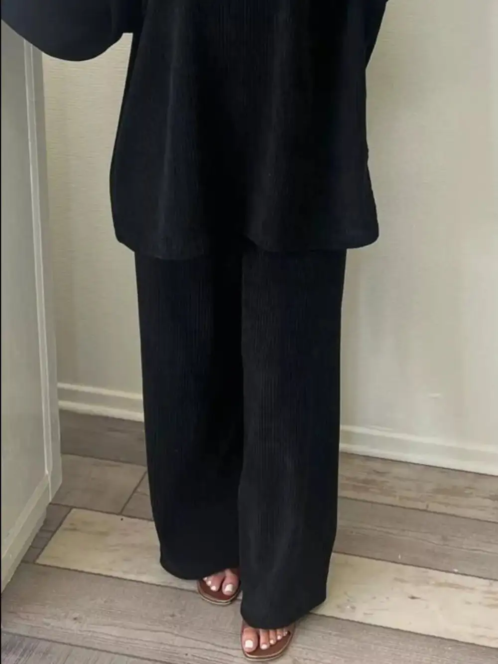 Relaxed Fit Corduroy Top and Pants Set