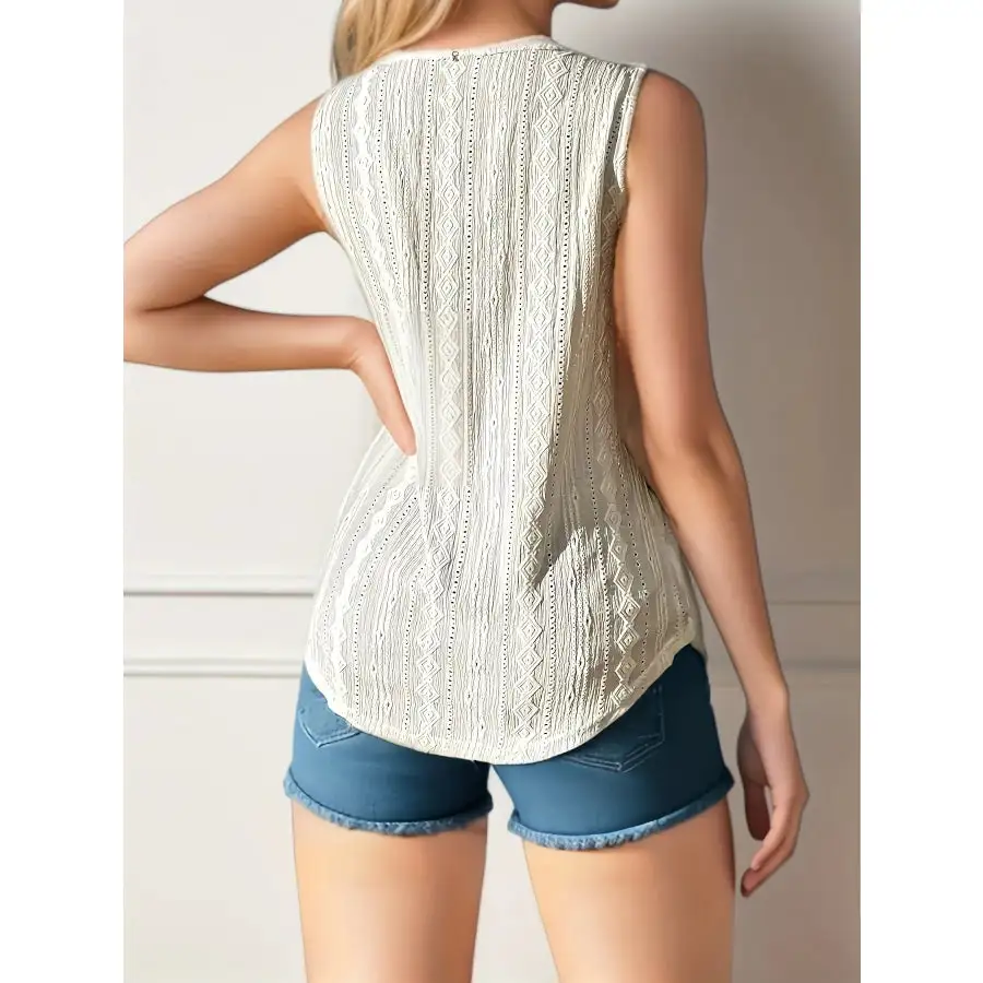 Lace V Neck Tank