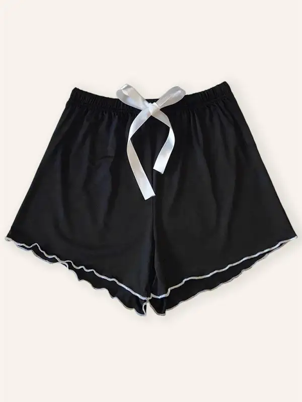 Knitted Comfort Short Pajama Pants Shorts