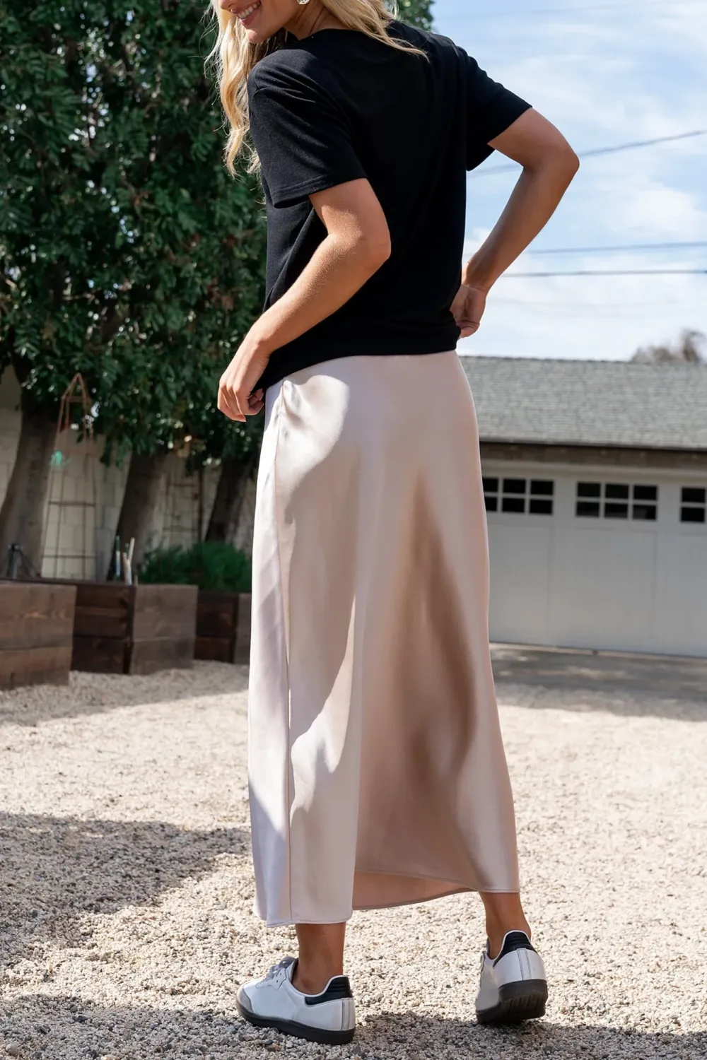 Basic Versatile Solid Color Comfortable Skirt