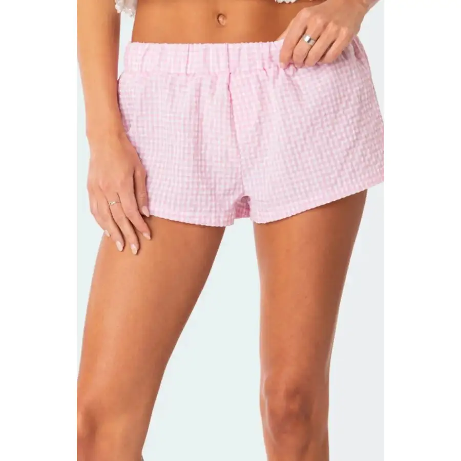 Relaxed Elastic Waist Shorts