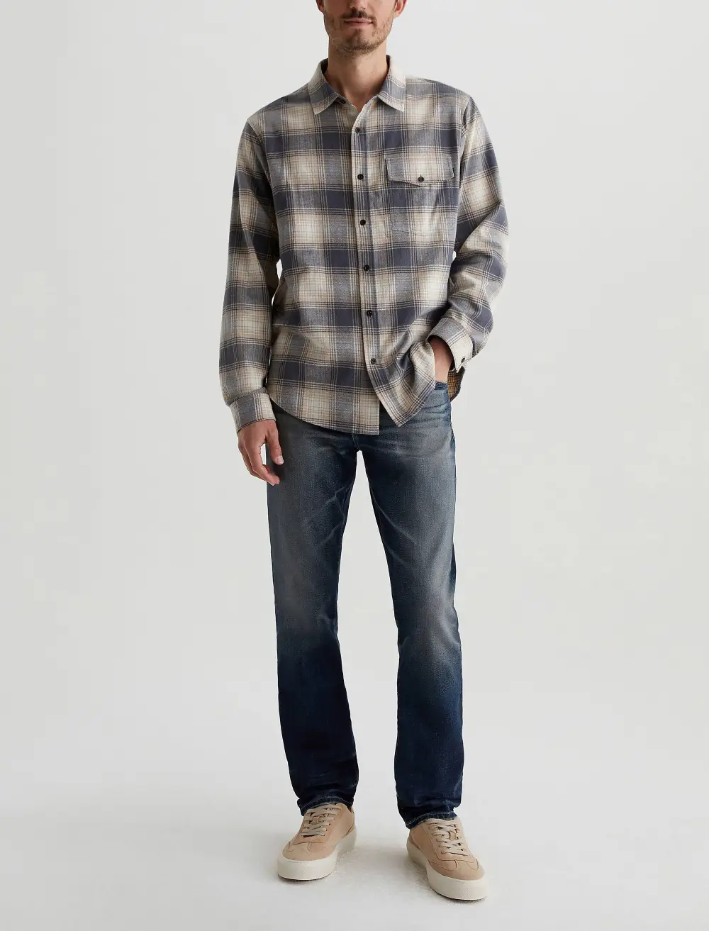 Men's Modern Straight Stretch Denim Jeans
