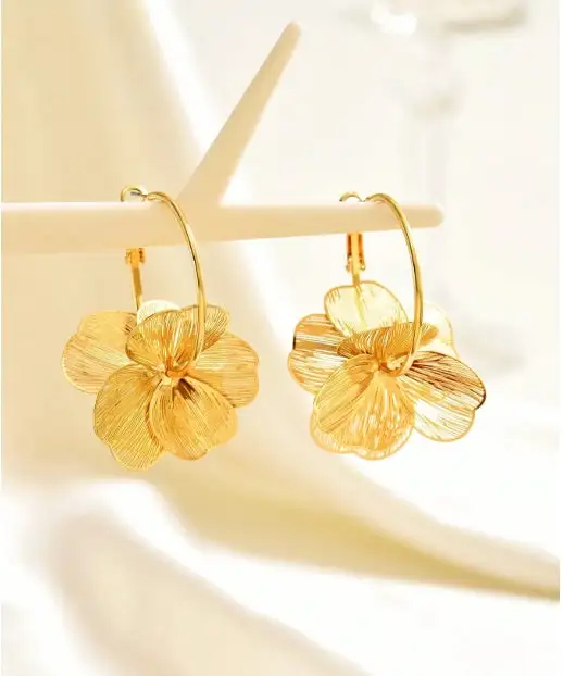 Petal Whisper Hoops