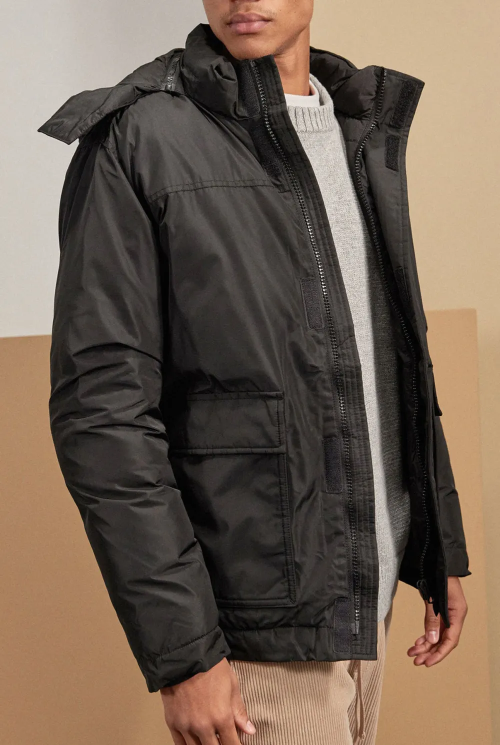 Shower Proof Cotton Blend Jacket