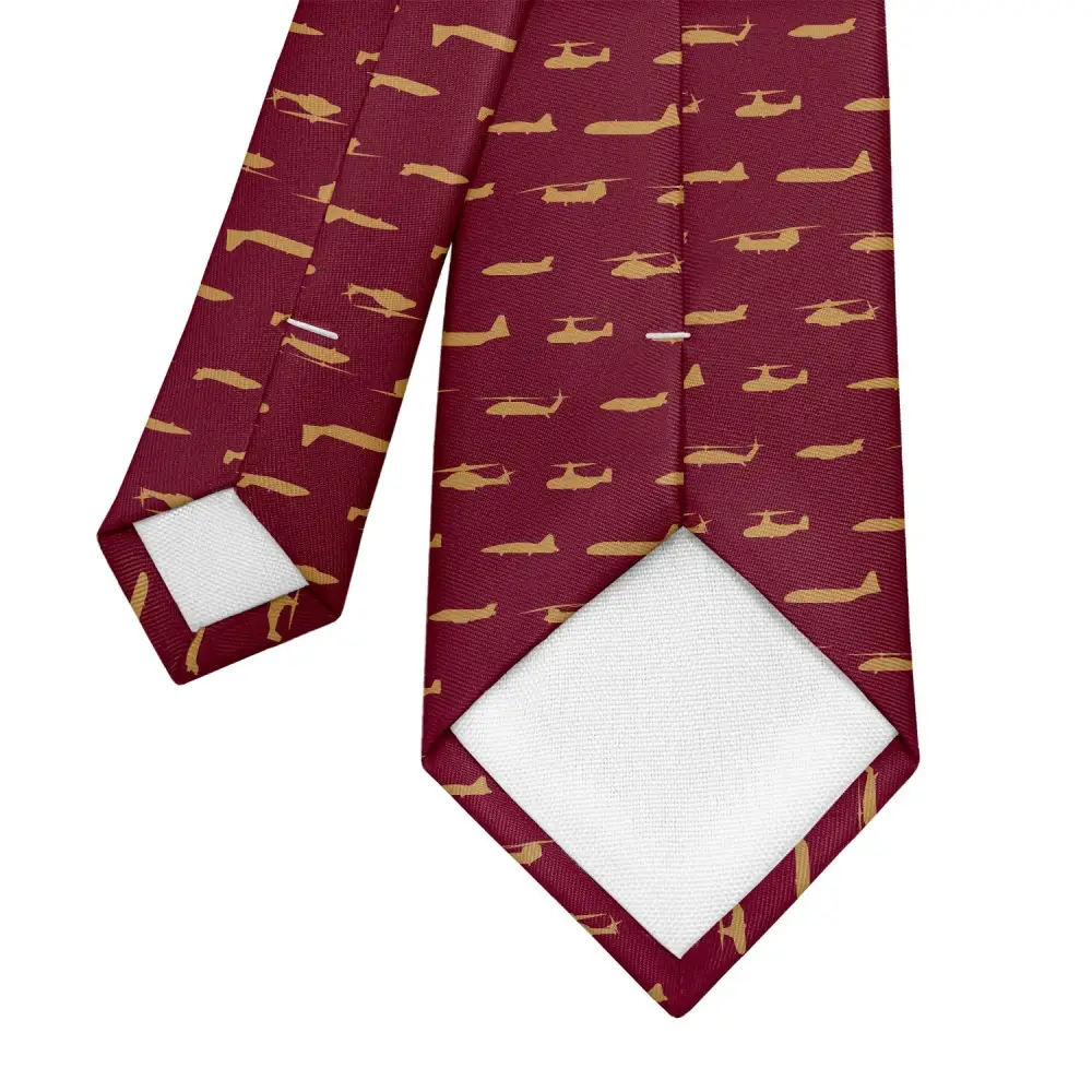 Marine Aircraft Pattern Necktie