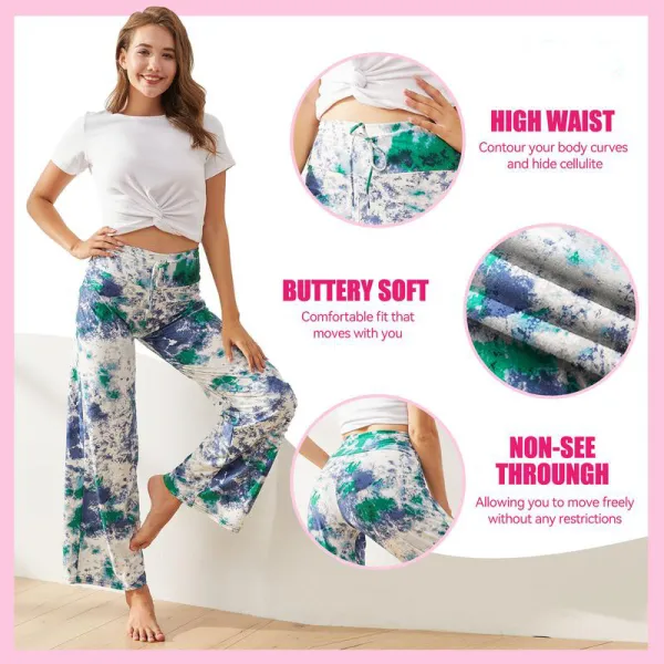 Women's Wide Leg Pants with Pockets – High waisted Loose Fit Sweatpants for Yoga