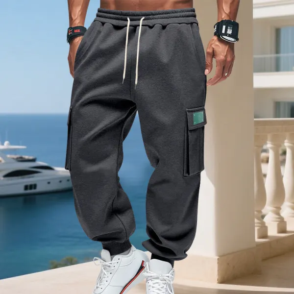 Men's Cargo Jogger Pants Waistband Utility Pockets Cargo Pants