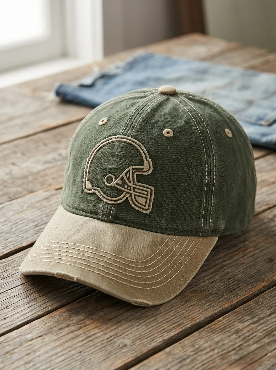 Unisex Tailgate American Football Fan Helmet Embroidered Baseball Cap