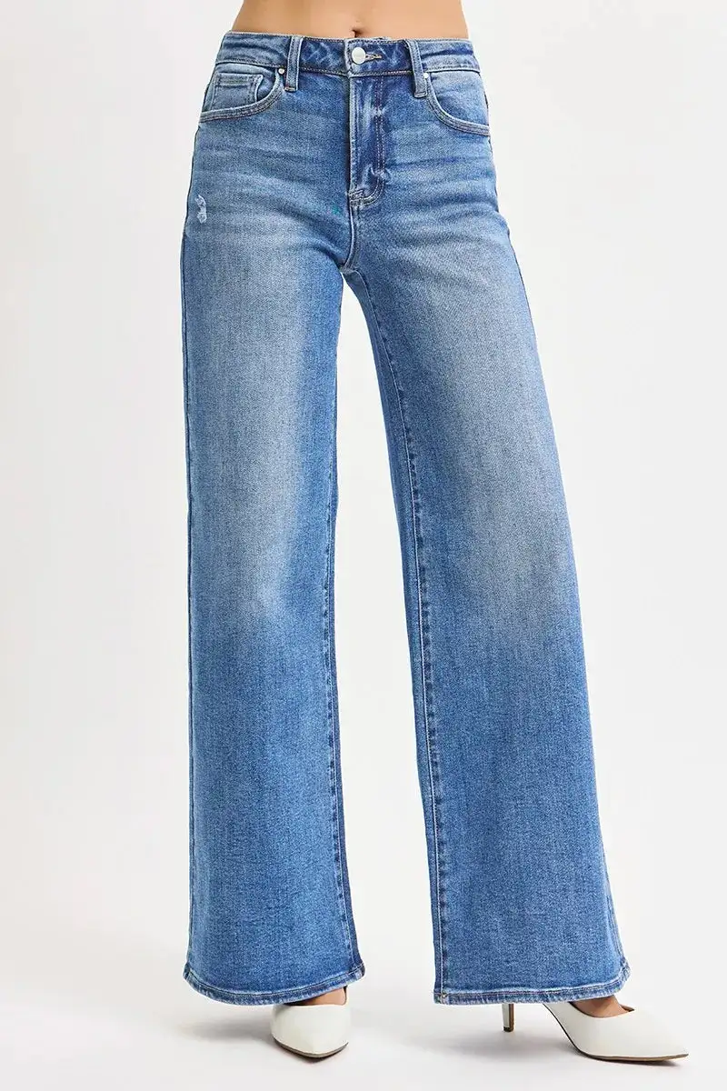 Classic High Rise Wide Leg Jeans