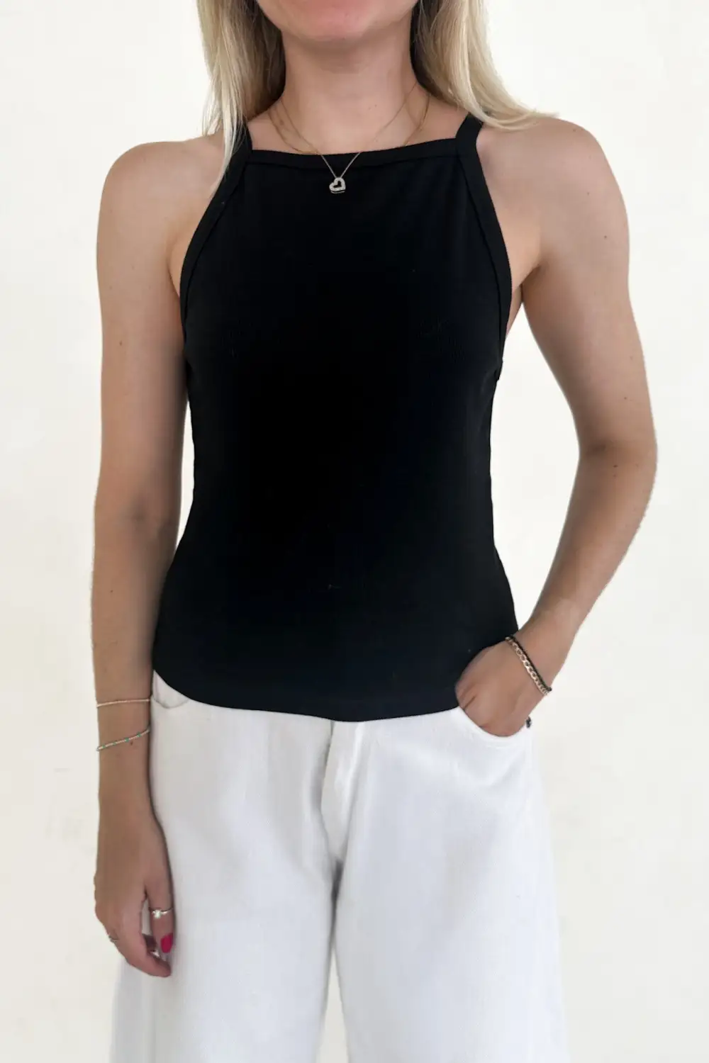 Minimal Soft Cotton Tank Top