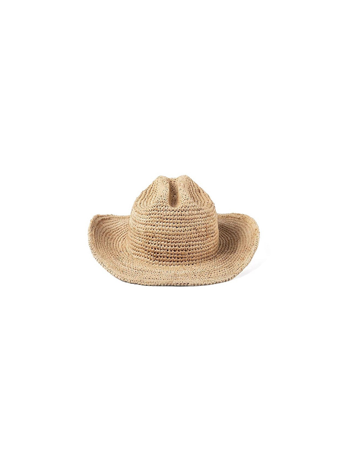 Cowboy-Style Woven Straw Hat