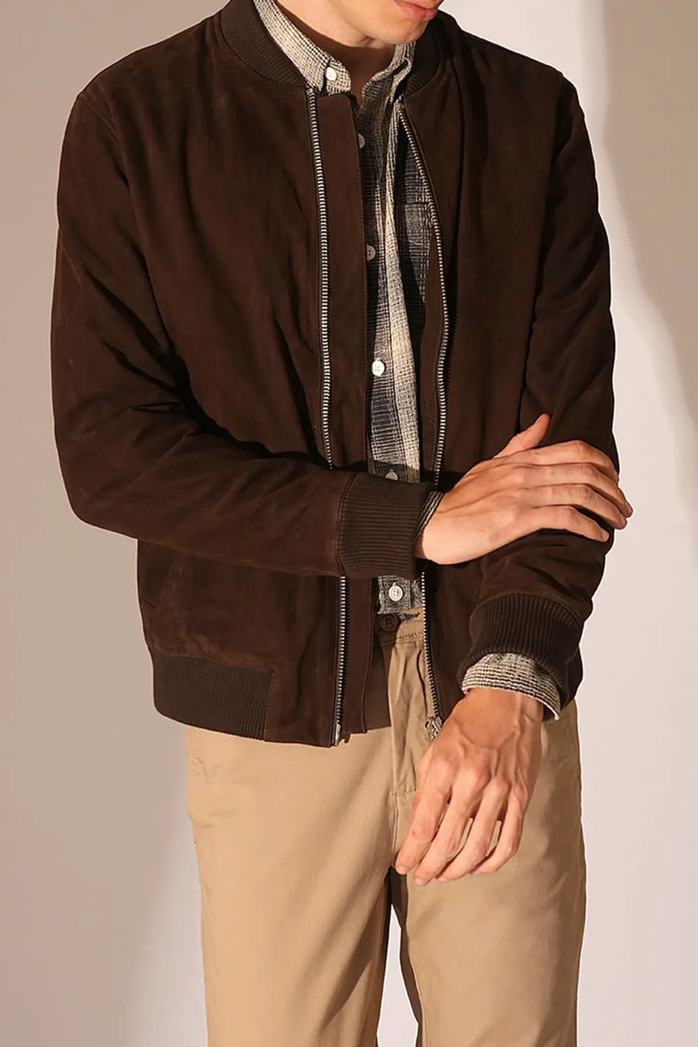 Black Beige Check Cotton Shirt