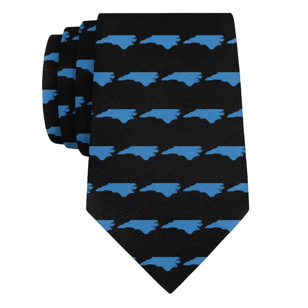 Modern Outline Emblem Composition Necktie
