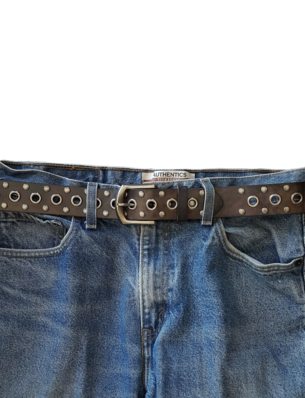 Vintage Leather Studded Belt
